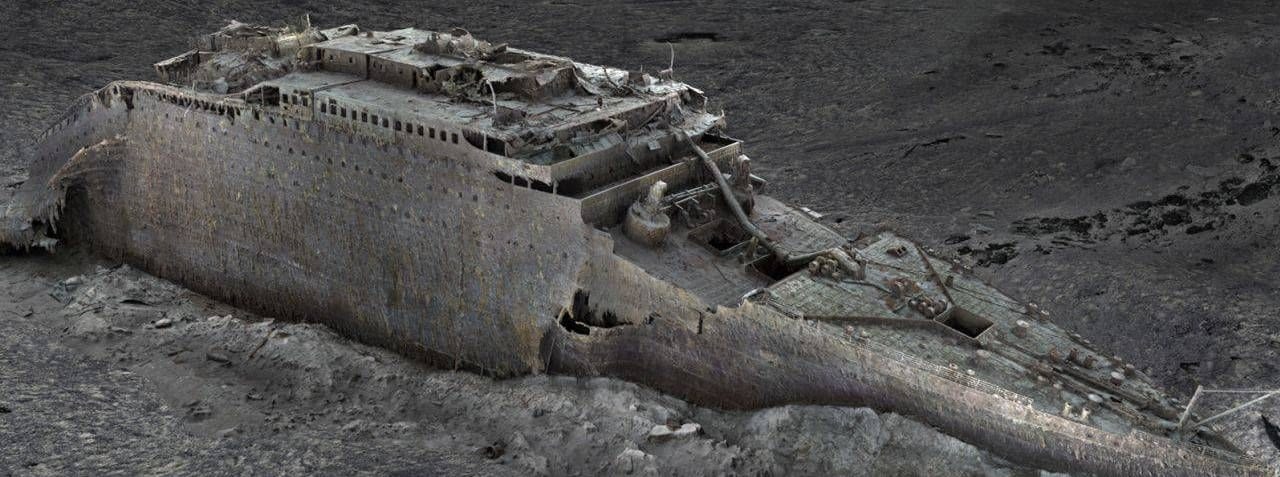 Das Wrack der Titanic: Eine Rekonstruktion zeigt, wie die Überreste des Kreuzfahrtschiffs heute aussehen.