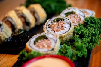 Sushi mit Grünkohl