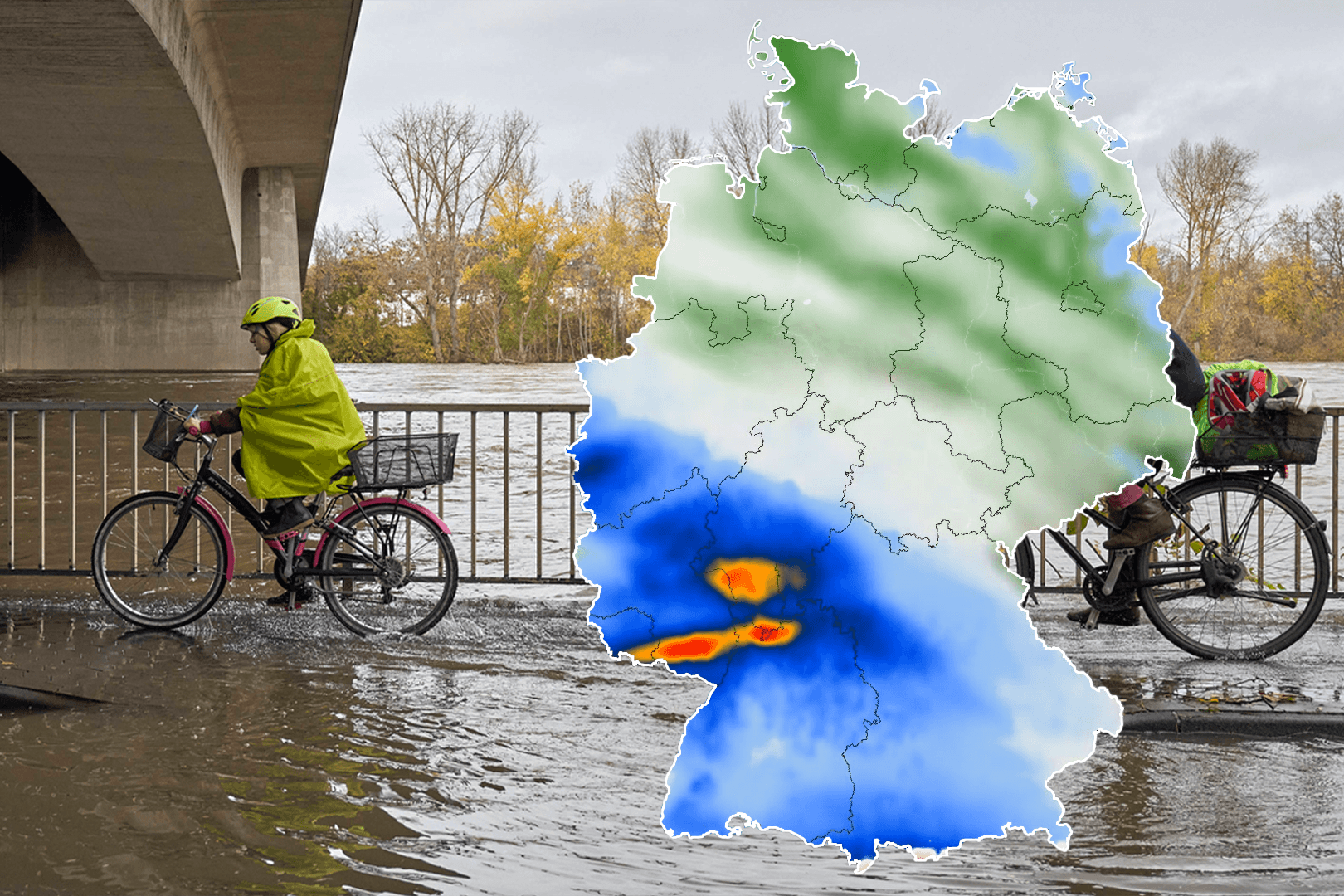 In diesen Regionen droht in den kommenden Tagen Hochwasser.