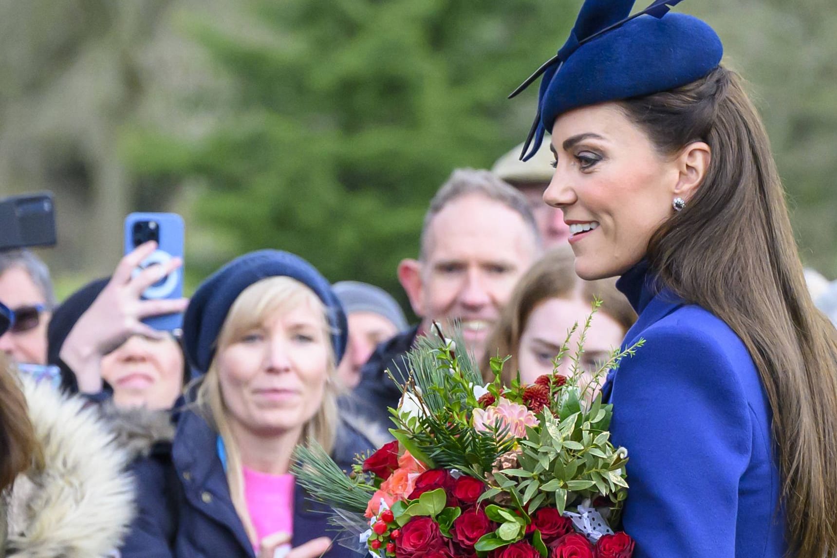 Prinzessin Kate: Die Ehefrau von Prinz William kam in einem Look in Blau.