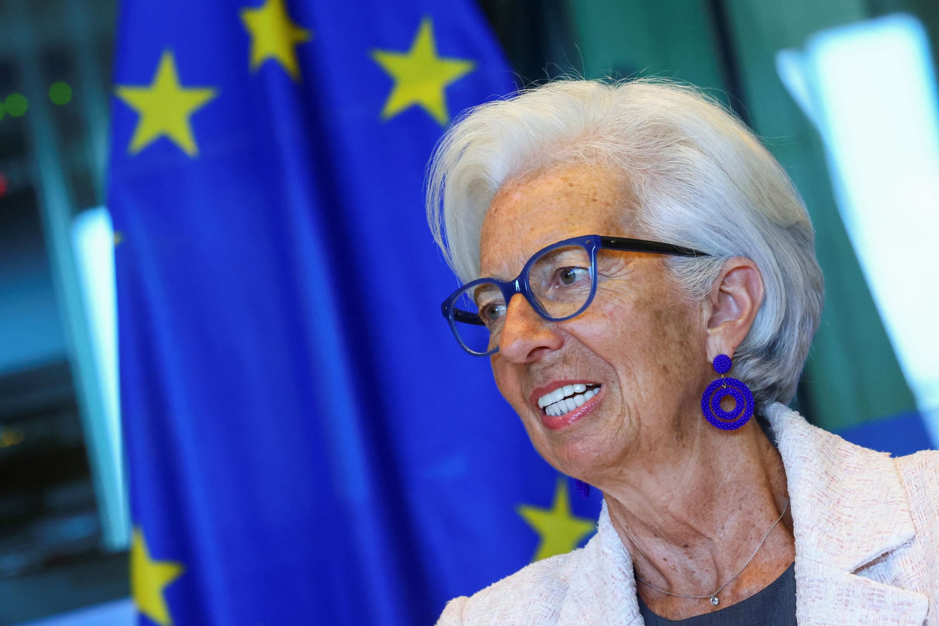 EZB-Chefin Christine Lagarde (Archivbild): Die Währungshüter um die Notenbankchefin haben den Leitzins erneut nicht angerührt.