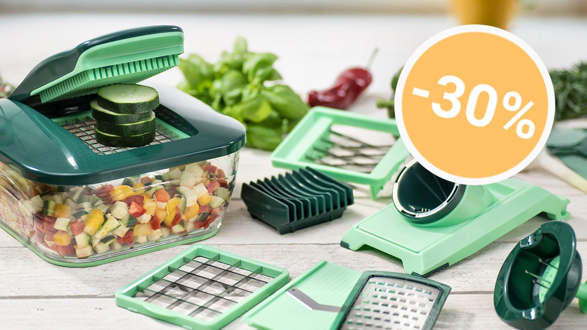 Genius Nicer Dicer zum Black-Friday-Preis: Der beliebte Gemüseschneider war noch nie günstiger als jetzt.