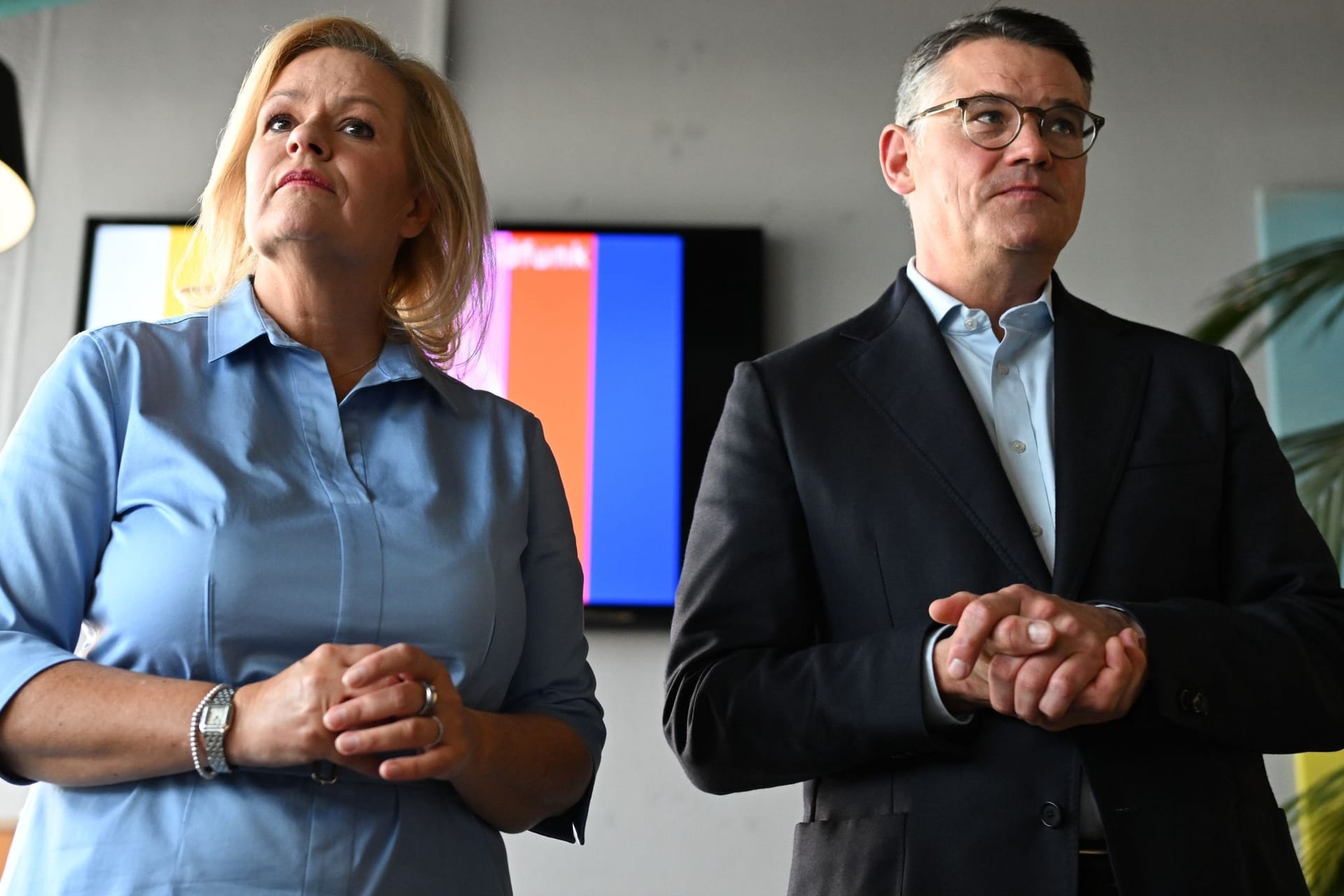 Nancy Faeser und Boris Rhein