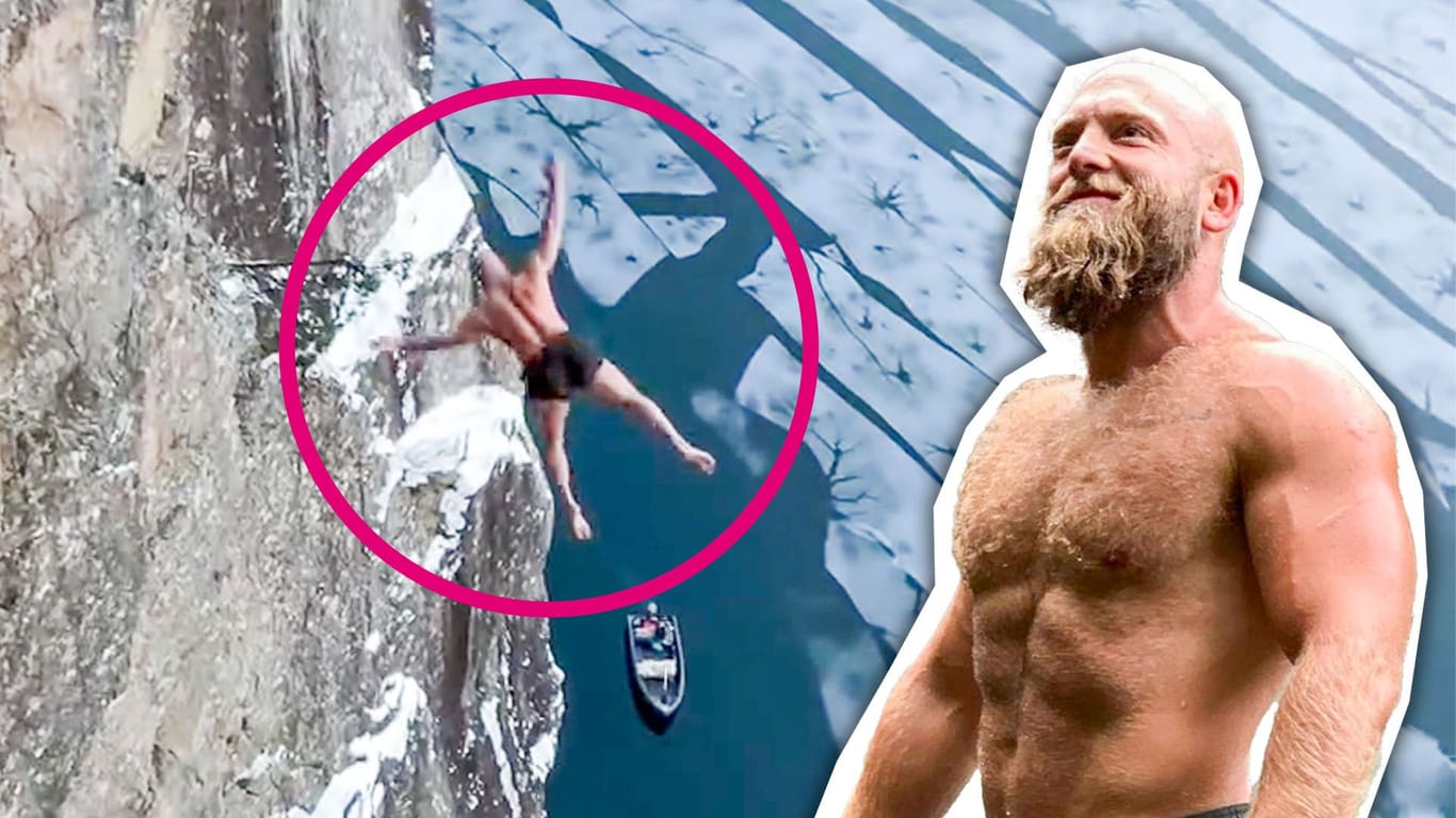 Dieser Mann wagt einen "Todessprung" aus 40,5 Metern.