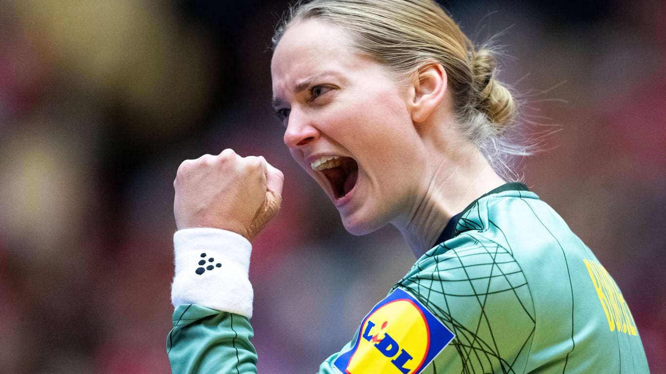 Schwedens Torhüterin Johanna Bundsen hatte genug Grund zum Feiern.
