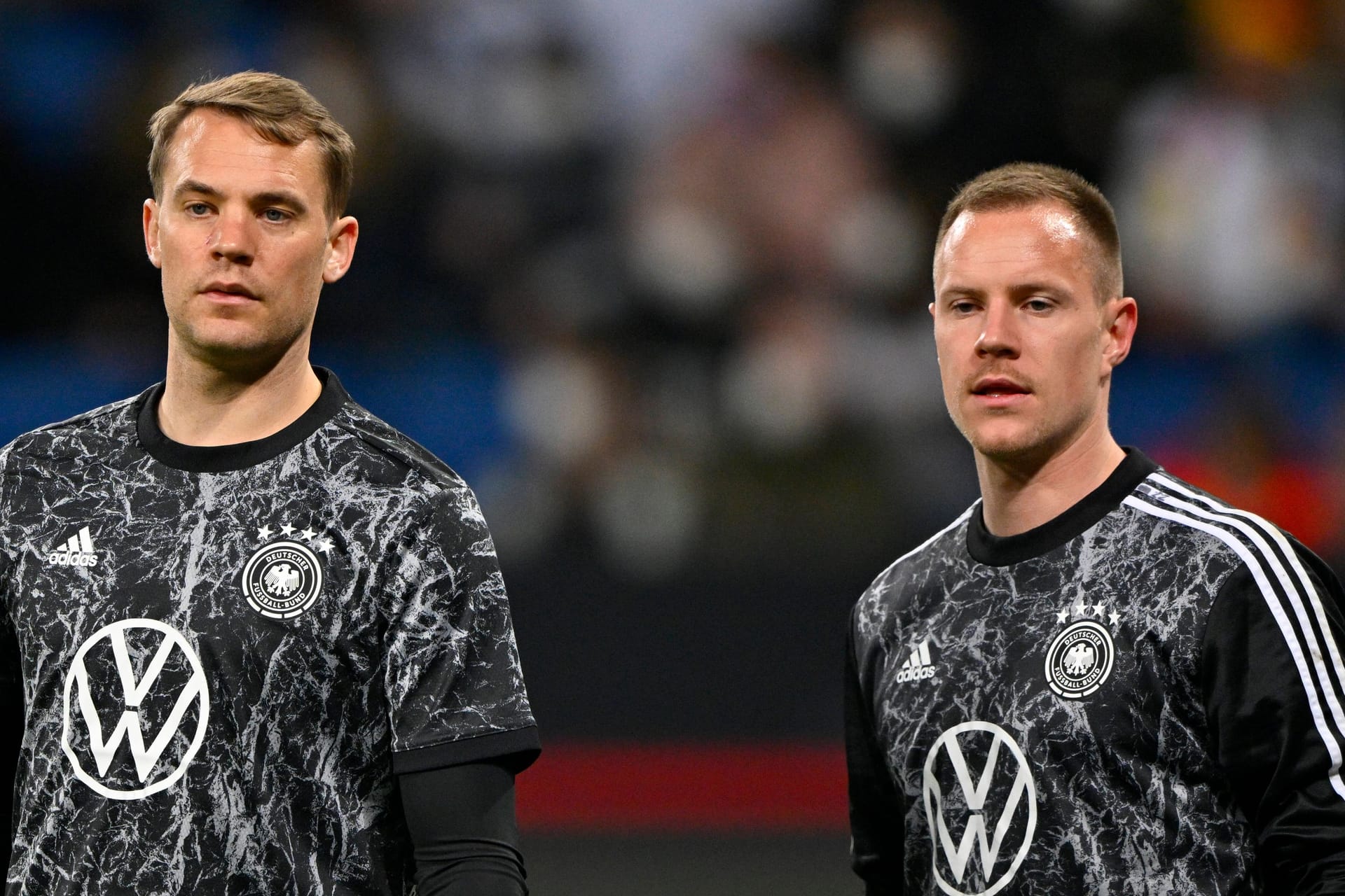 Manuel Neuer (l.) und Marc-André ter Stegen: Beide wollen bei der EM im Tor stehen.