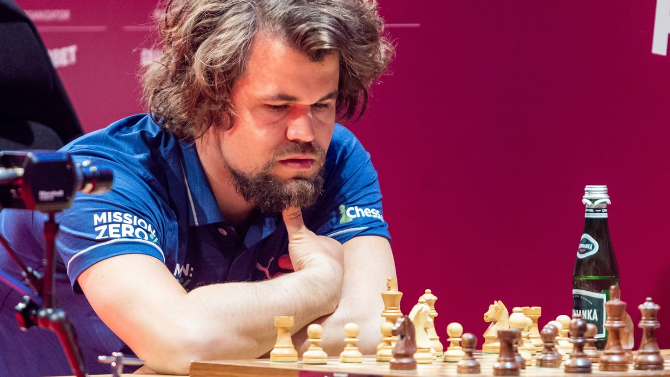 Superstar des Schachs: Magnus Carlsen, hier im Rahmen der Grand Chess Tour in Warschau im Mai 2023.