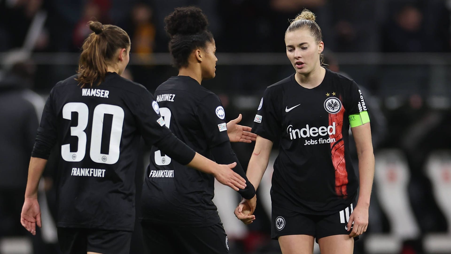 Frankfurts Frauen niedergeschlagen: In der Champions League läuft es für sie noch nicht rund.