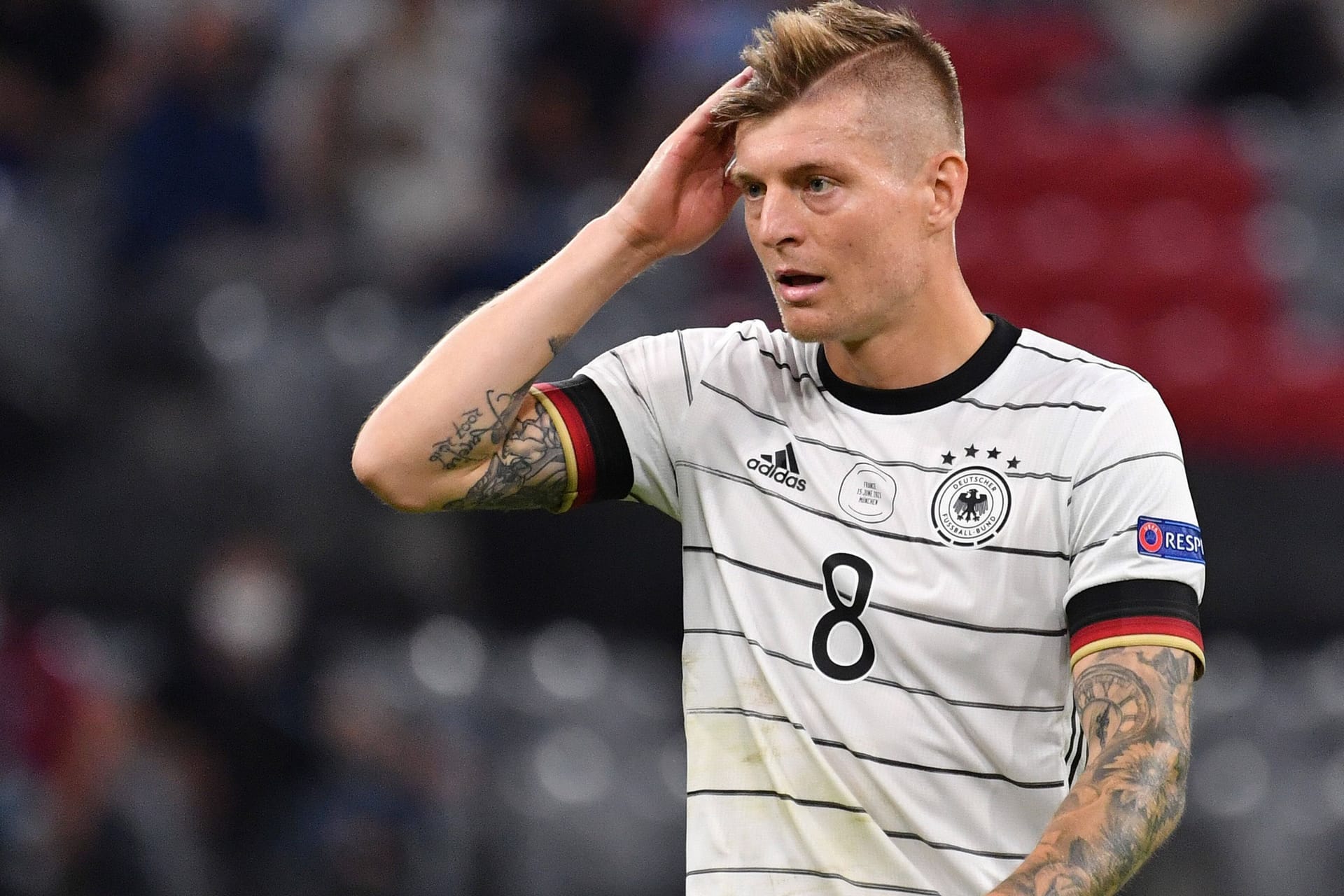 Toni Kroos bei der EM 2021: Seit zweieinhalb Jahren hat der Weltmeister nicht mehr für die Nationalelf gespielt.