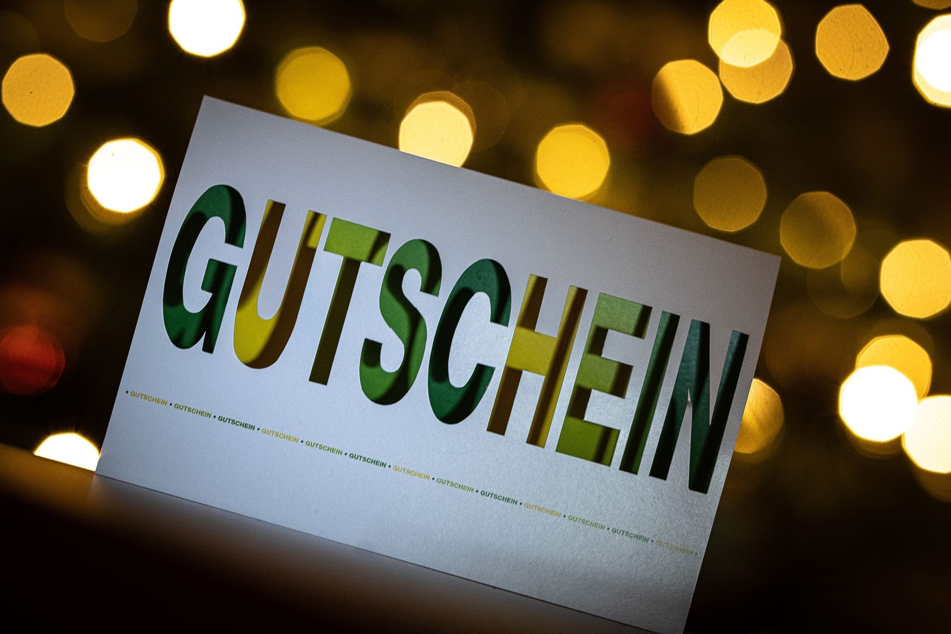 Ein Geschenkgutschein Ein Geschenkgutschein