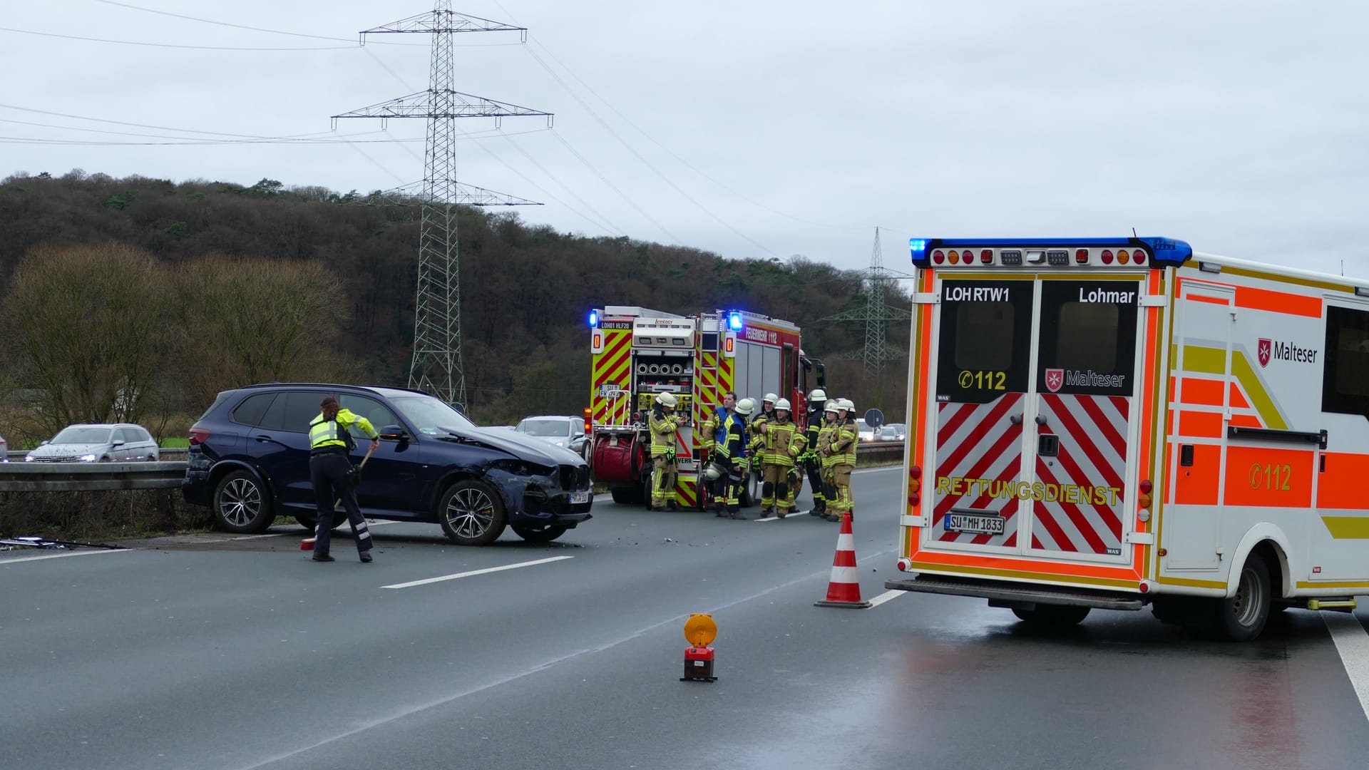 Auf der A3 Richtung Köln bei Lohmar hat es am Montag einen Unfall gegeben. Teile der Autobahn mussten daraufhin gesperrt werden.