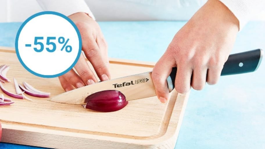 Bei Amazon sind heute Messer der Marken Tefal und Zwilling radikal reduziert im Angebot.