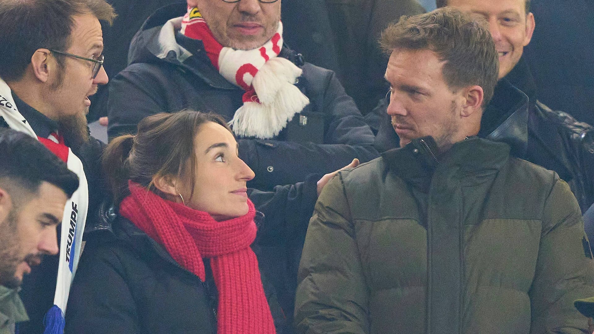 Julian Nagelsmann (r.) und seine Freundin: Das Paar besuchte die MHPArena.