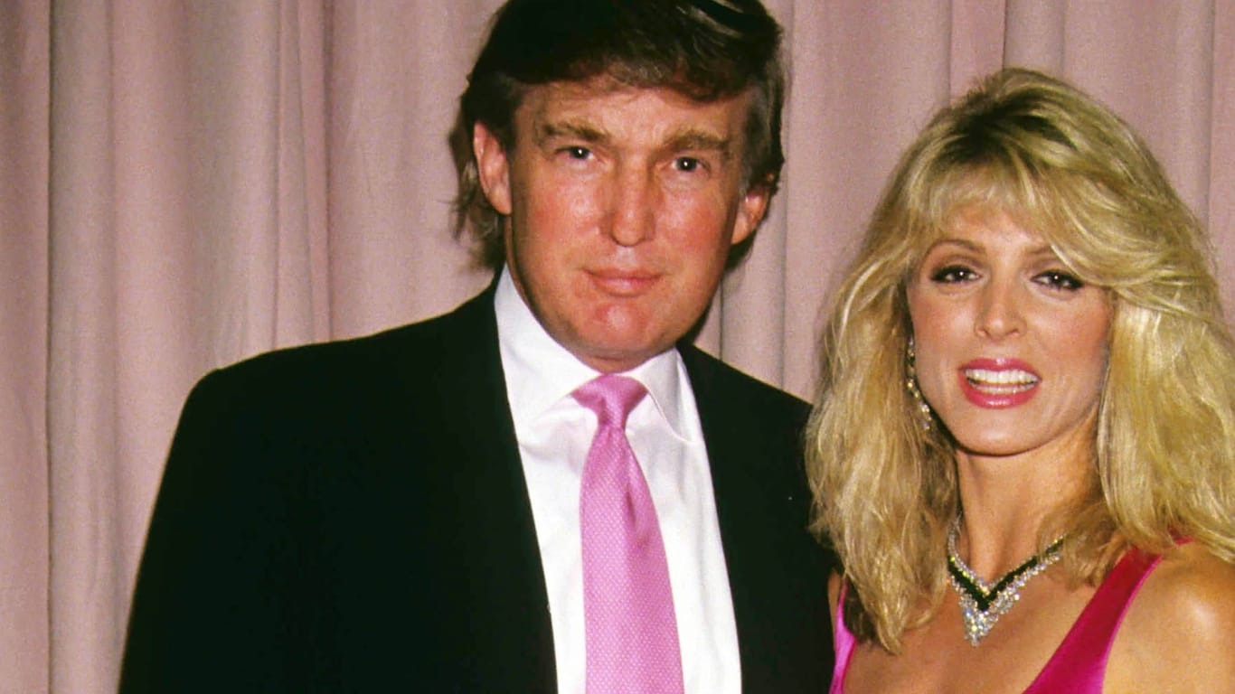 Donald Trump und Marla Maples: 1993 gaben sich der Unternehmer und die Schauspielerin das Jawort.