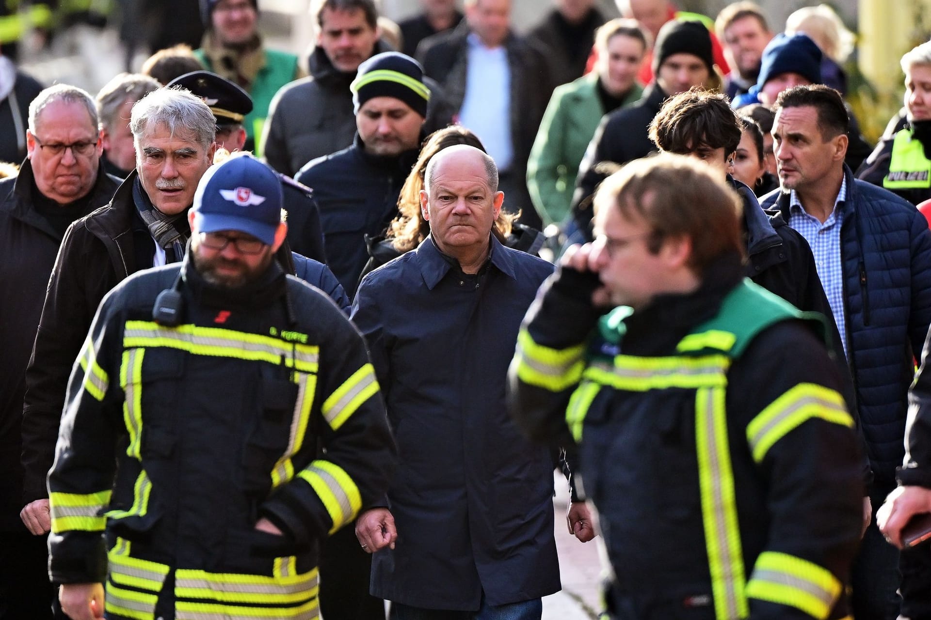 Scholz besucht Hochwassergebiet