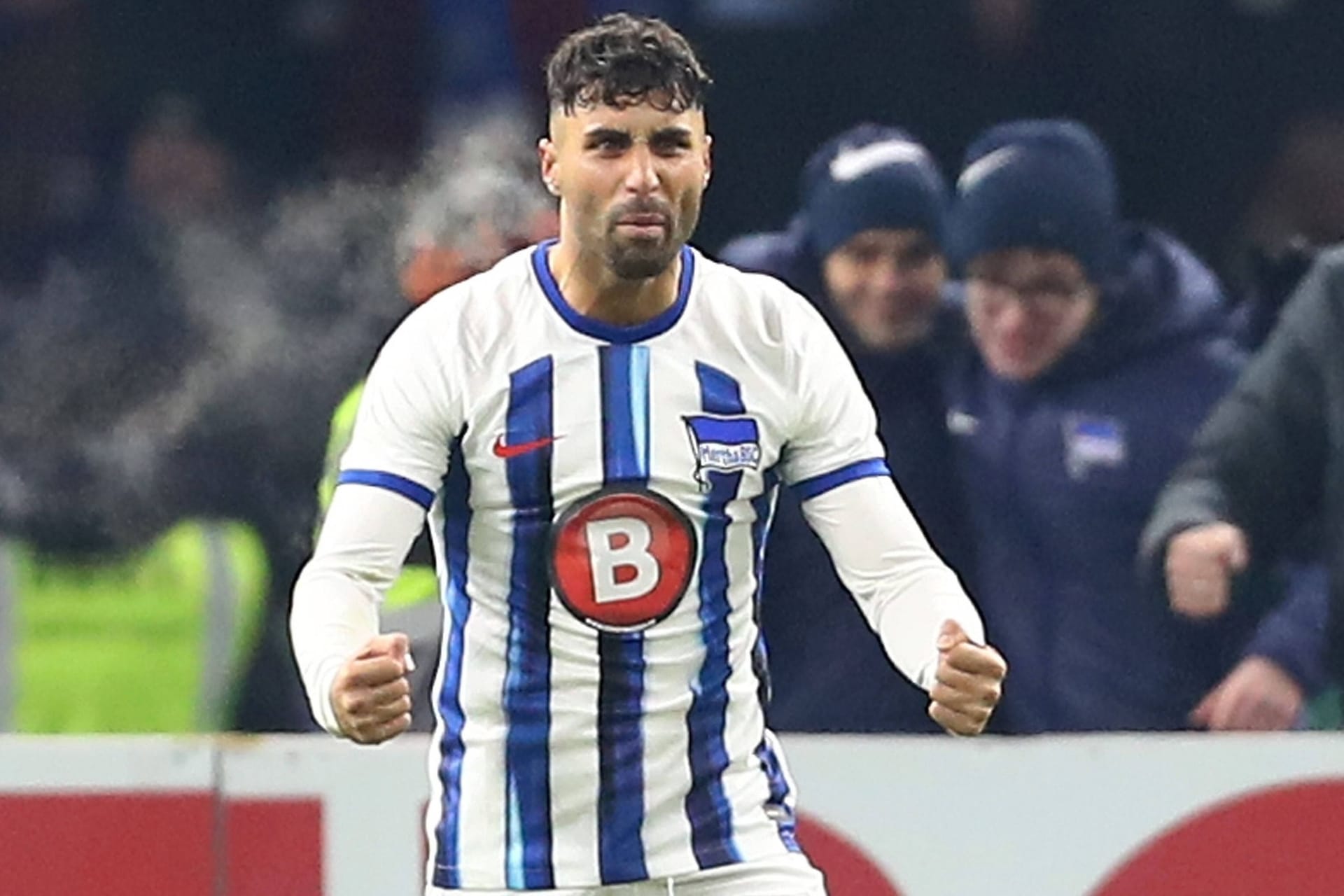 Nader El-Jindaoui: Er jubelte mit der Mannschaft über das Weiterkommen im Pokal.