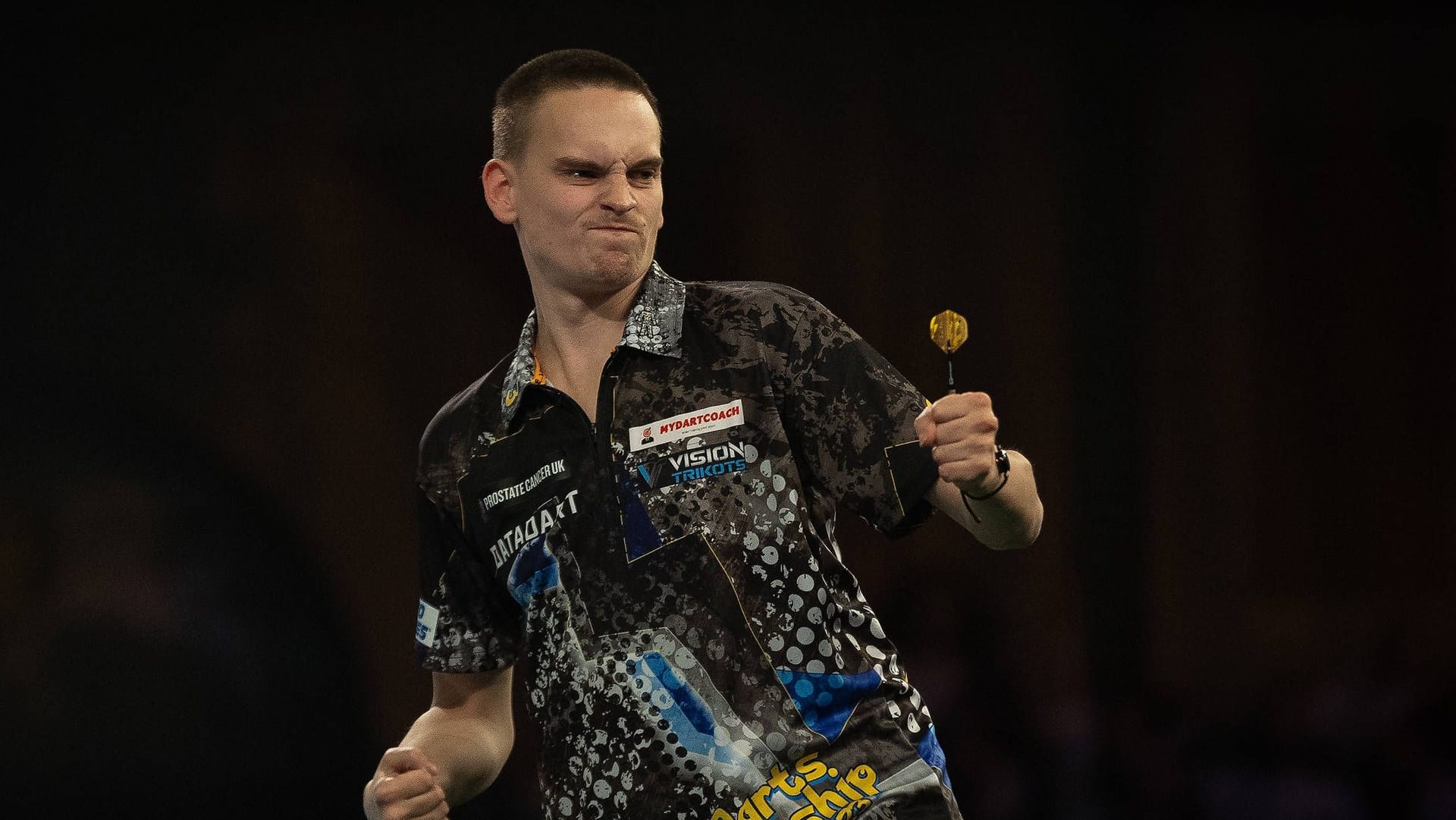 Top-Leistung gegen Luke Humphries: Darts-Profi Ricardo Pietreczko.