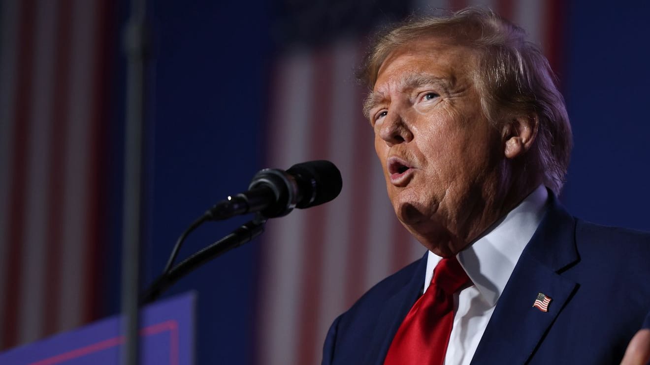 US-Wahlkampf - Trump in Durham
