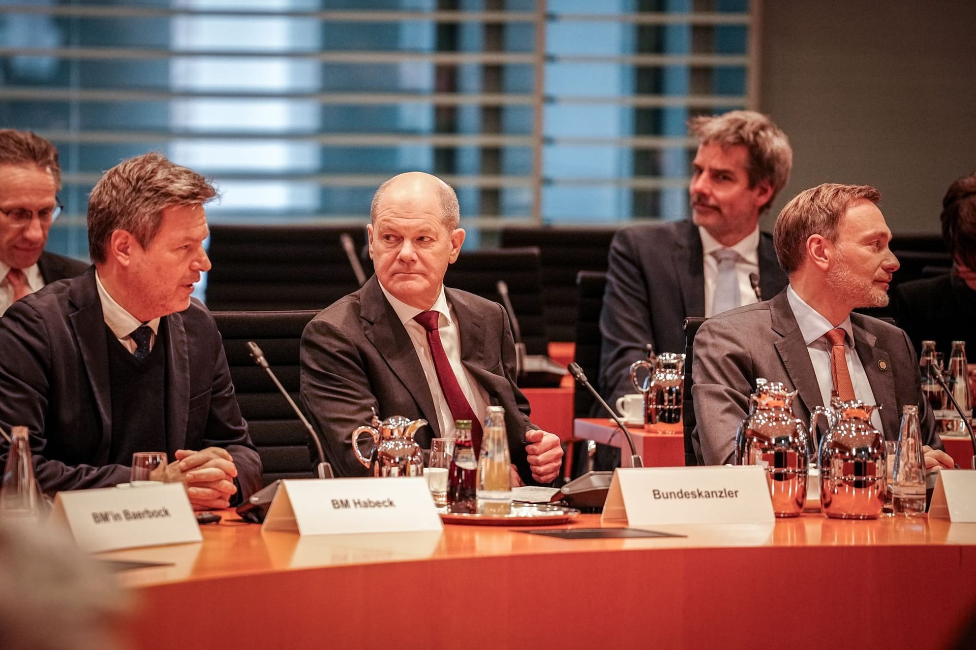Robert Habeck, Olaf Scholz und Christian Lindner