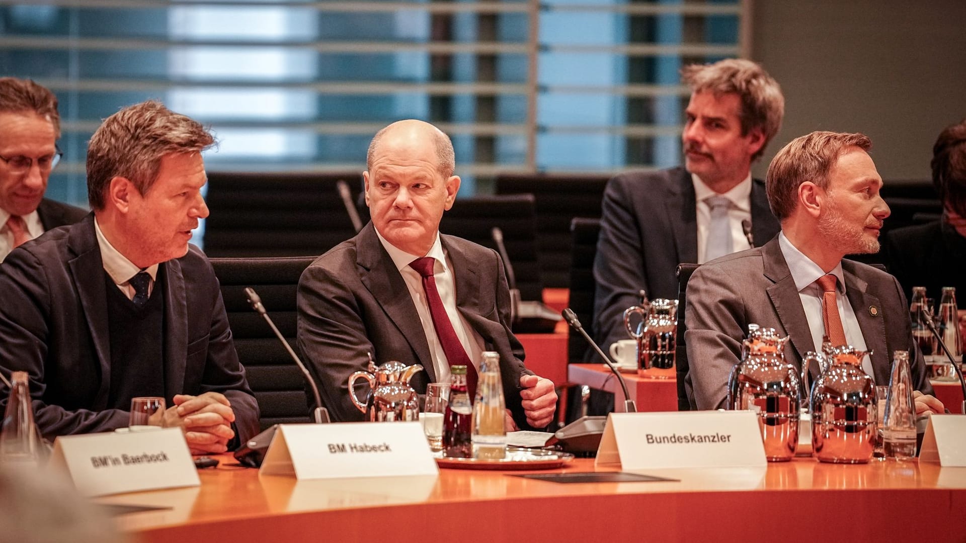 Robert Habeck, Olaf Scholz und Christian Lindner Robert Habeck, Olaf Scholz und Christian Lindner