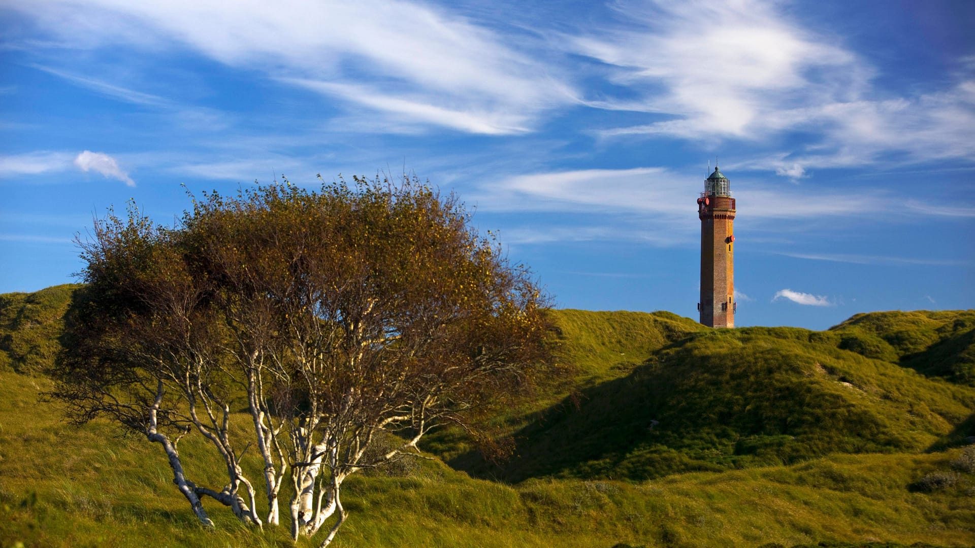 Großer Norderneyer Leuchtturm in der Dünenlandschaft (Symbolbild): Die Insel ist eine Touristen-Hochburg.