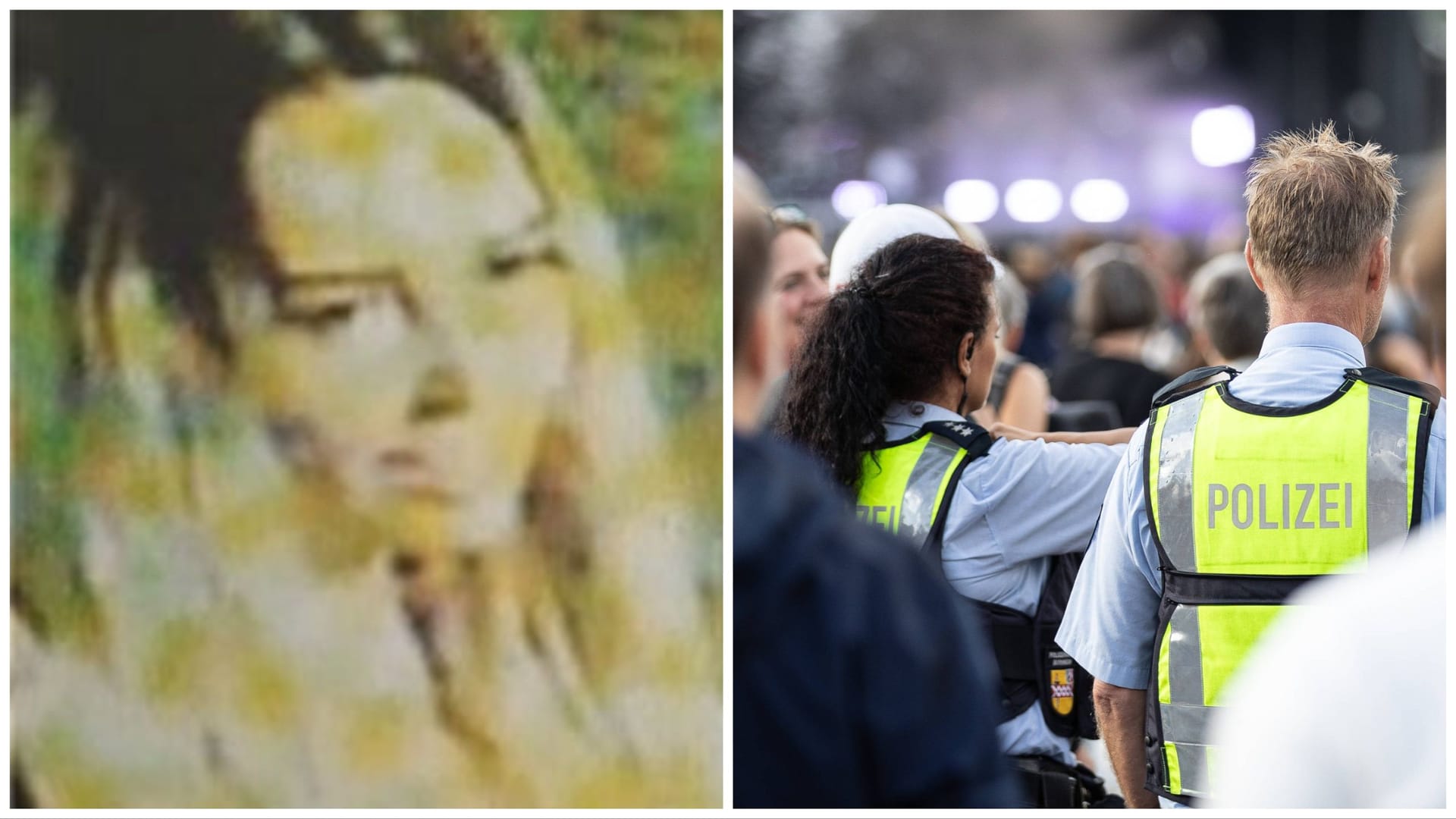 Gesuchte Frau und Polizisten in Bonn (Montage): Seit Anfang April ist die Blondine auf der Flucht. Gesuchte Frau und Polizisten in Bonn (Montage): Seit Anfang April ist die Blondine auf der Flucht.