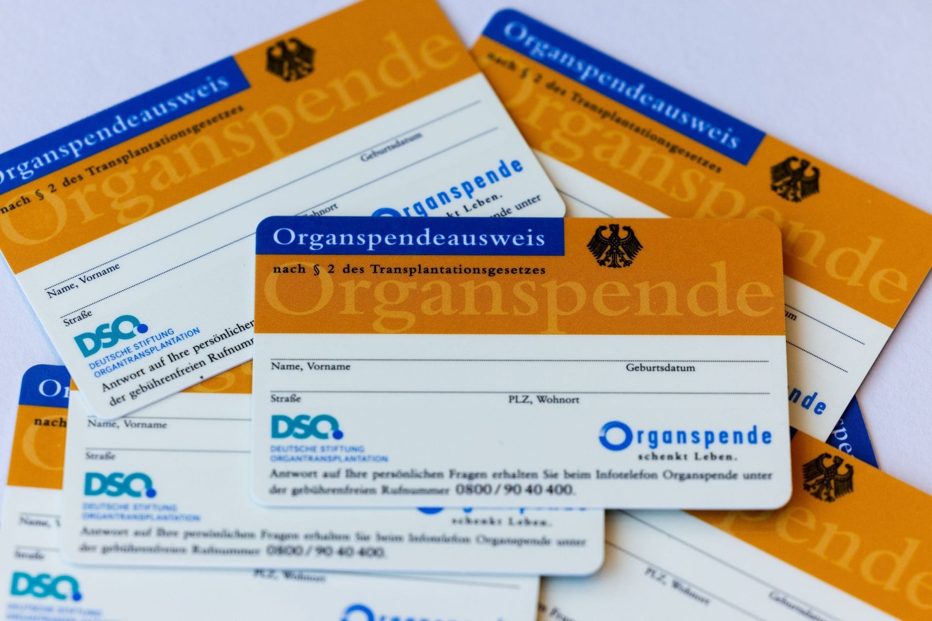 Organspendeausweise