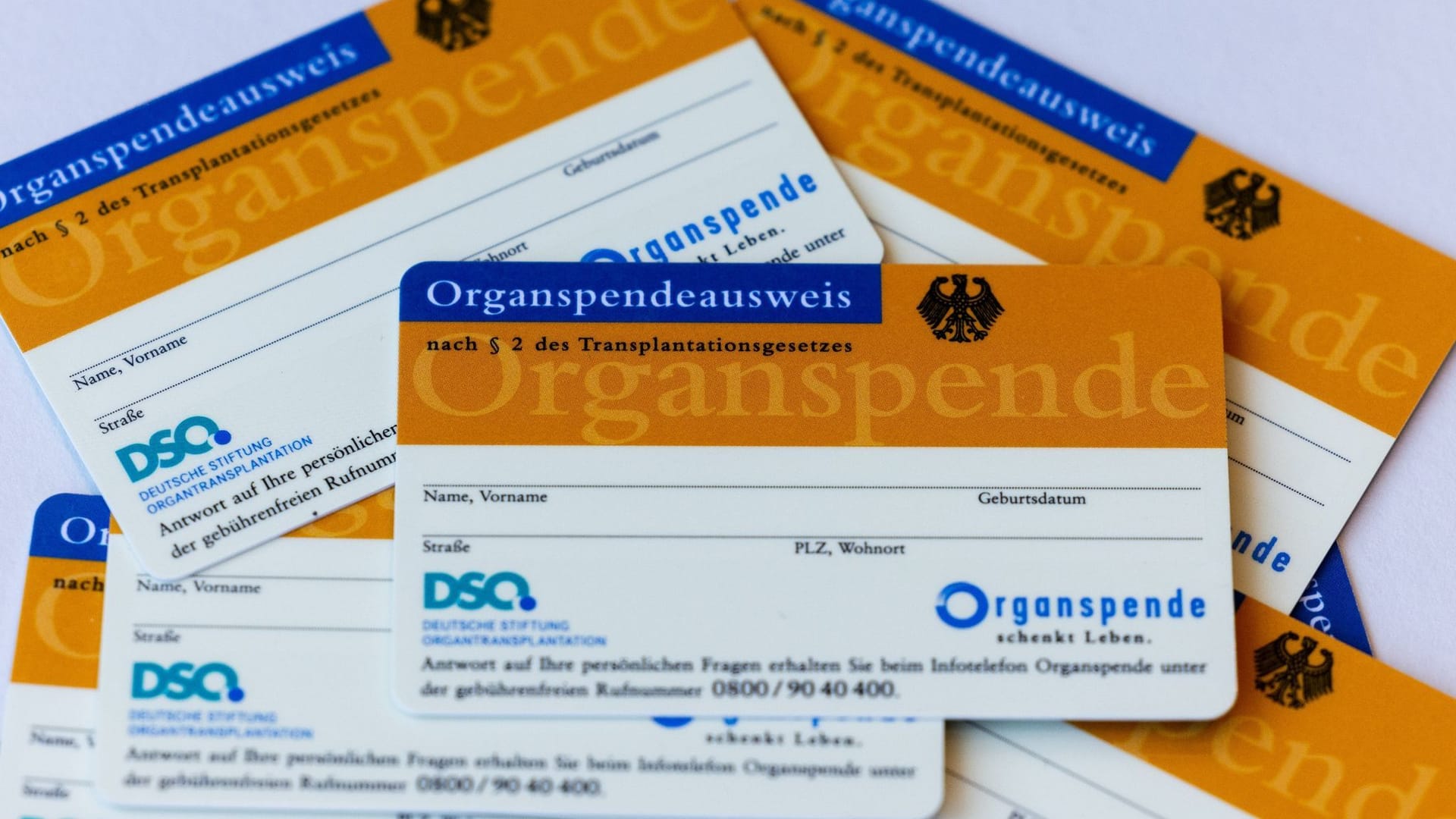 Organspendeausweise