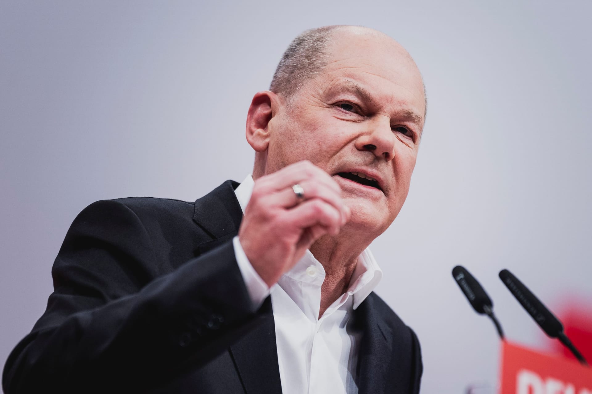 Scholz auf dem SPD-Parteitag: "Es wird keinen Abbau des Sozialstaats in Deutschlands geben."