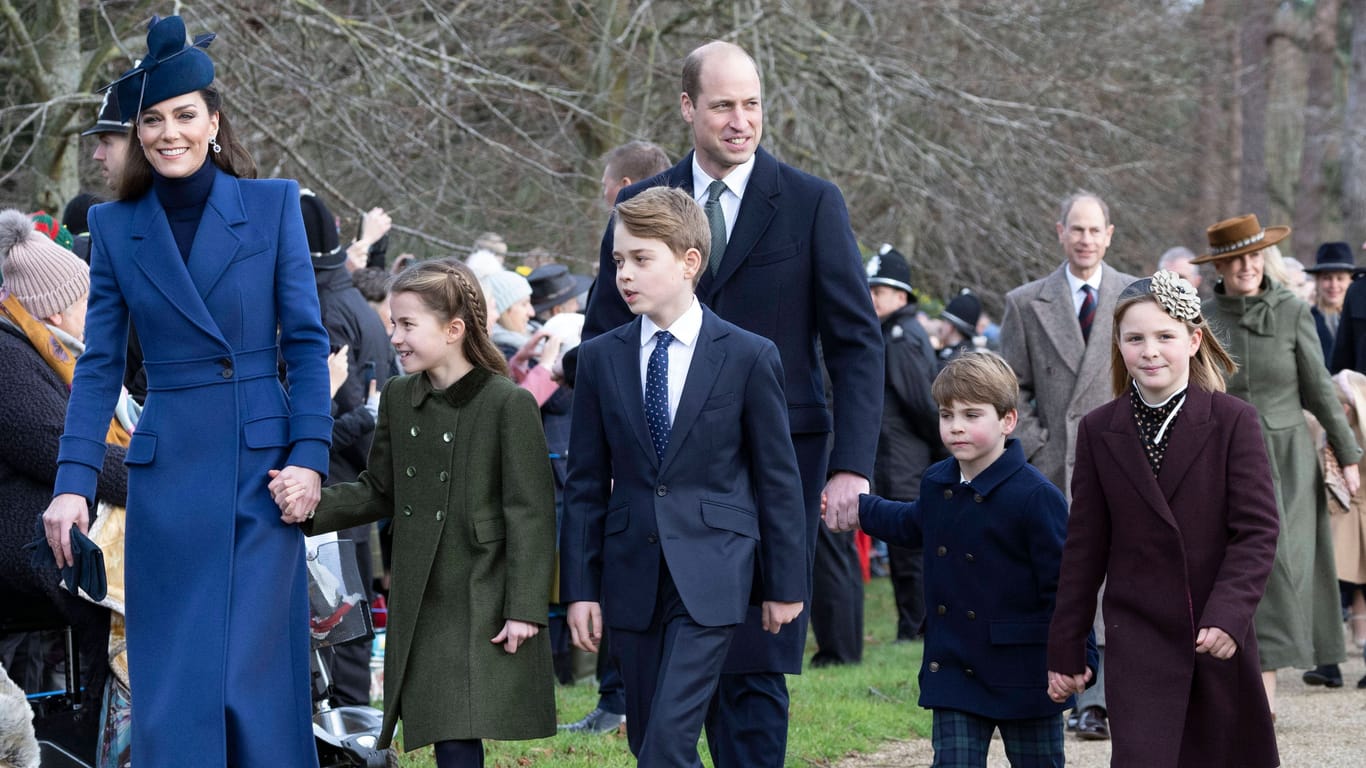 Kate und William mit ihren Kindern George, Charlotte und Louis.