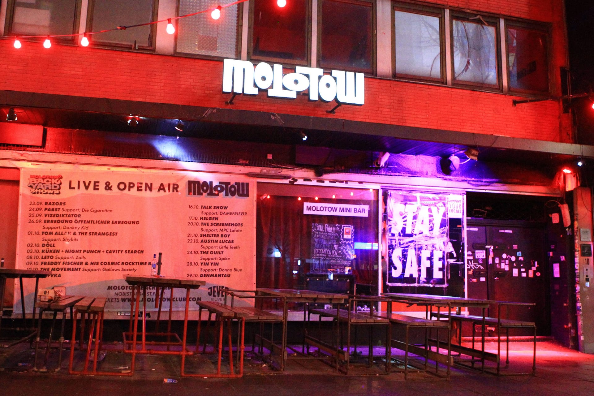 Das Molotow in Hamburg: An der Reeperbahn soll Schluss sein.