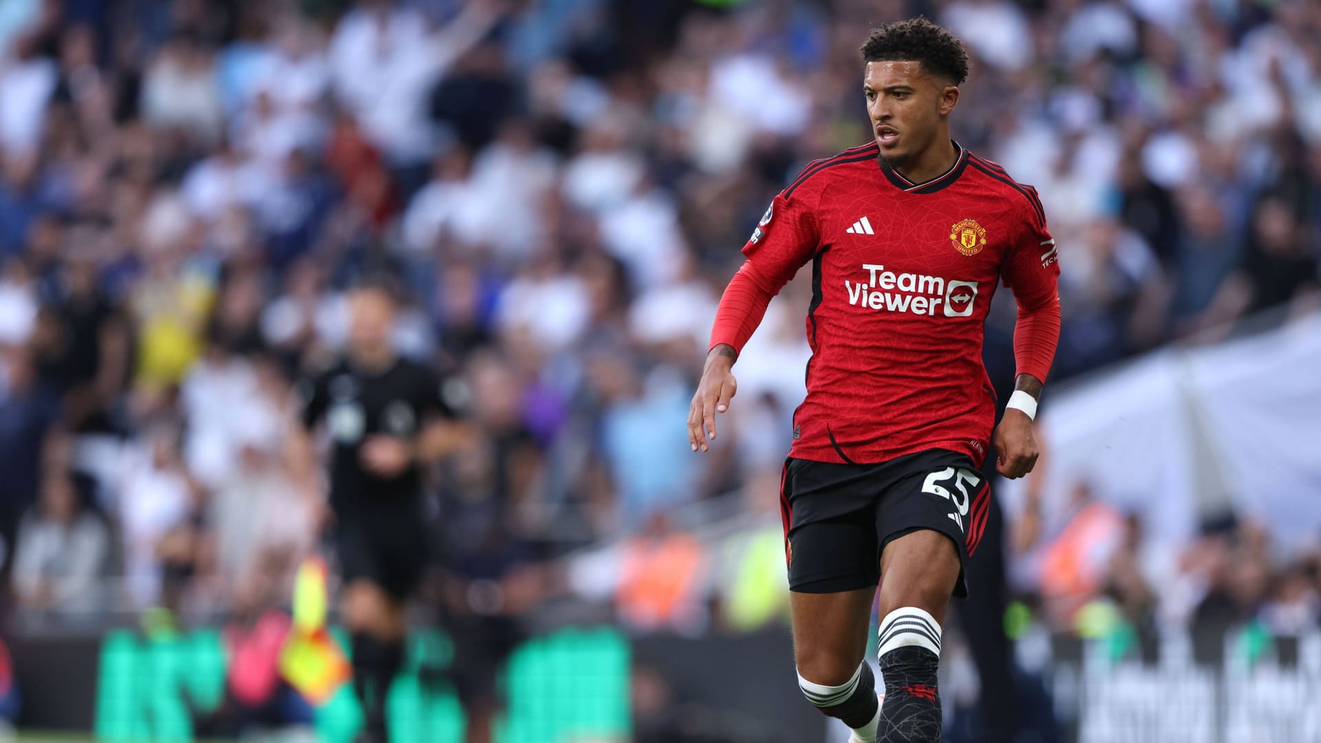 Jadon Sancho in Aktion: Er konnte im Manchester-United-Dress noch nicht überzeugen.