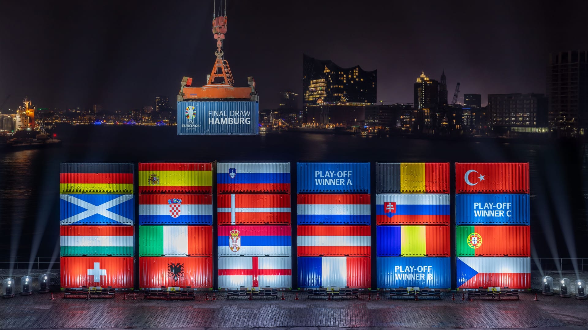 Container vor der Fußball-EM 2024 Container vor der Fußball-EM 2024