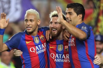 Legendäres Trio beim FC Barcelona: Neymar, Messi und Suárez (v.l.n.r.).