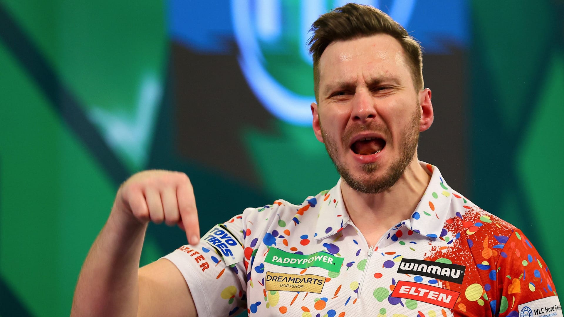 Florian Hempel: Der deutsche Dartsspieler sorgte für eine echte Überraschung.