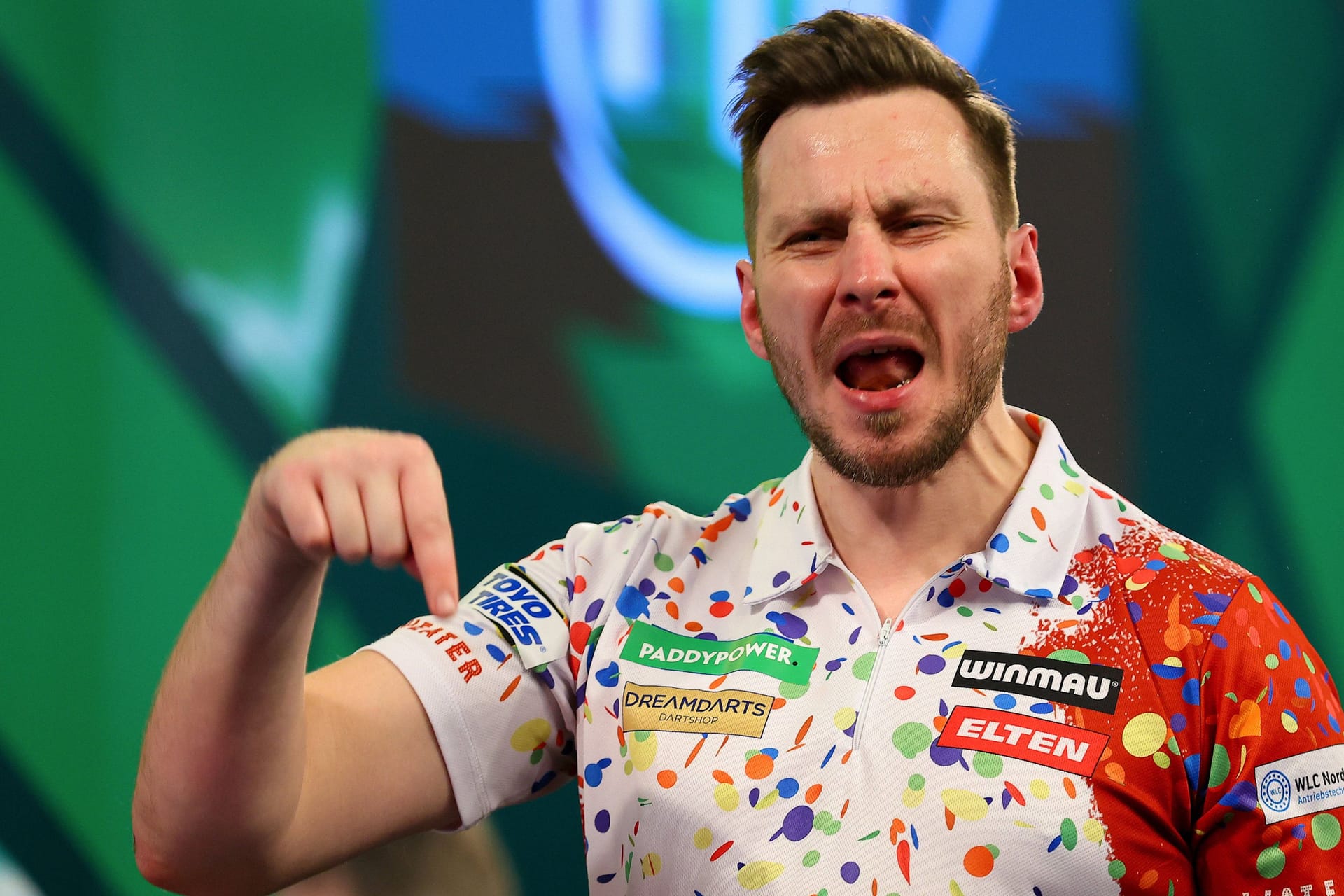 Florian Hempel: Der deutsche Dartsspieler sorgte für eine echte Überraschung.