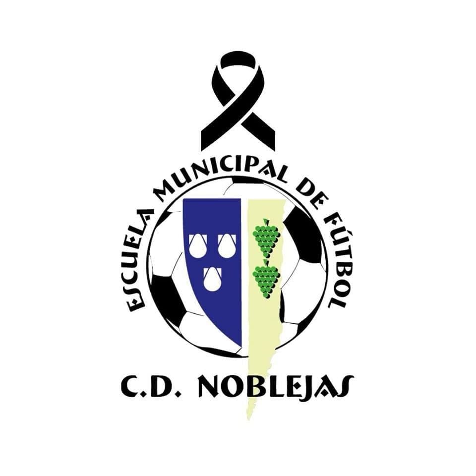 Trauerflor am Logo: Der CD Noblejas gedenkt eines seiner junge Fußballer.