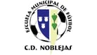 Trauerflor am Logo: Der CD Noblejas gedenkt eines seiner junge Fußballer.