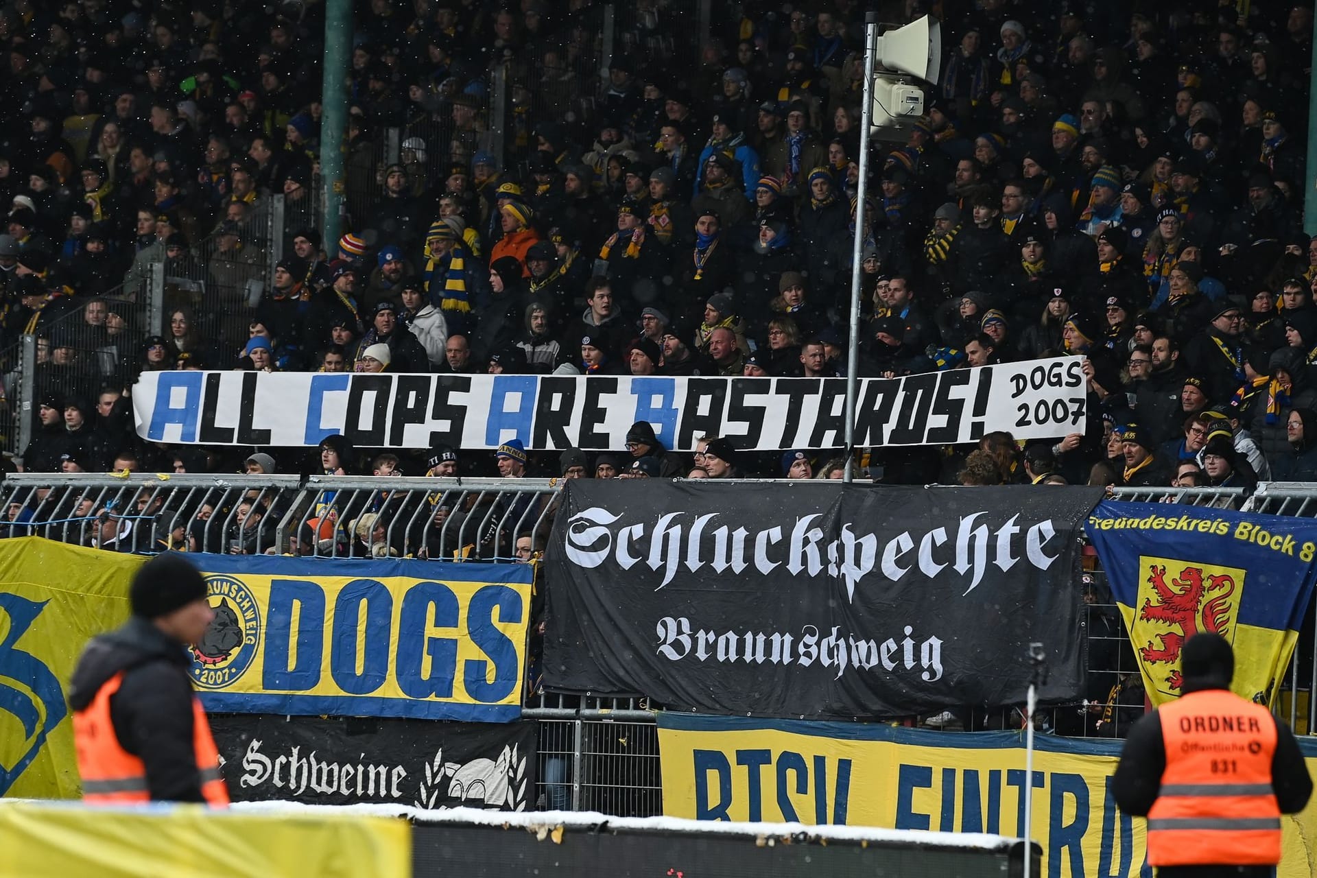 Fanplakat von Eintracht Braunschweig