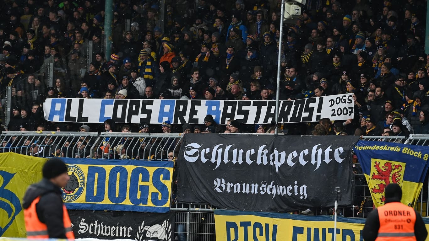 Fanplakat von Eintracht Braunschweig