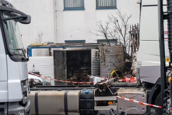 In diesem Container in Rodgau ist ein Feuer ausgebrochen: Danach wurde eine Leiche entdeckt.