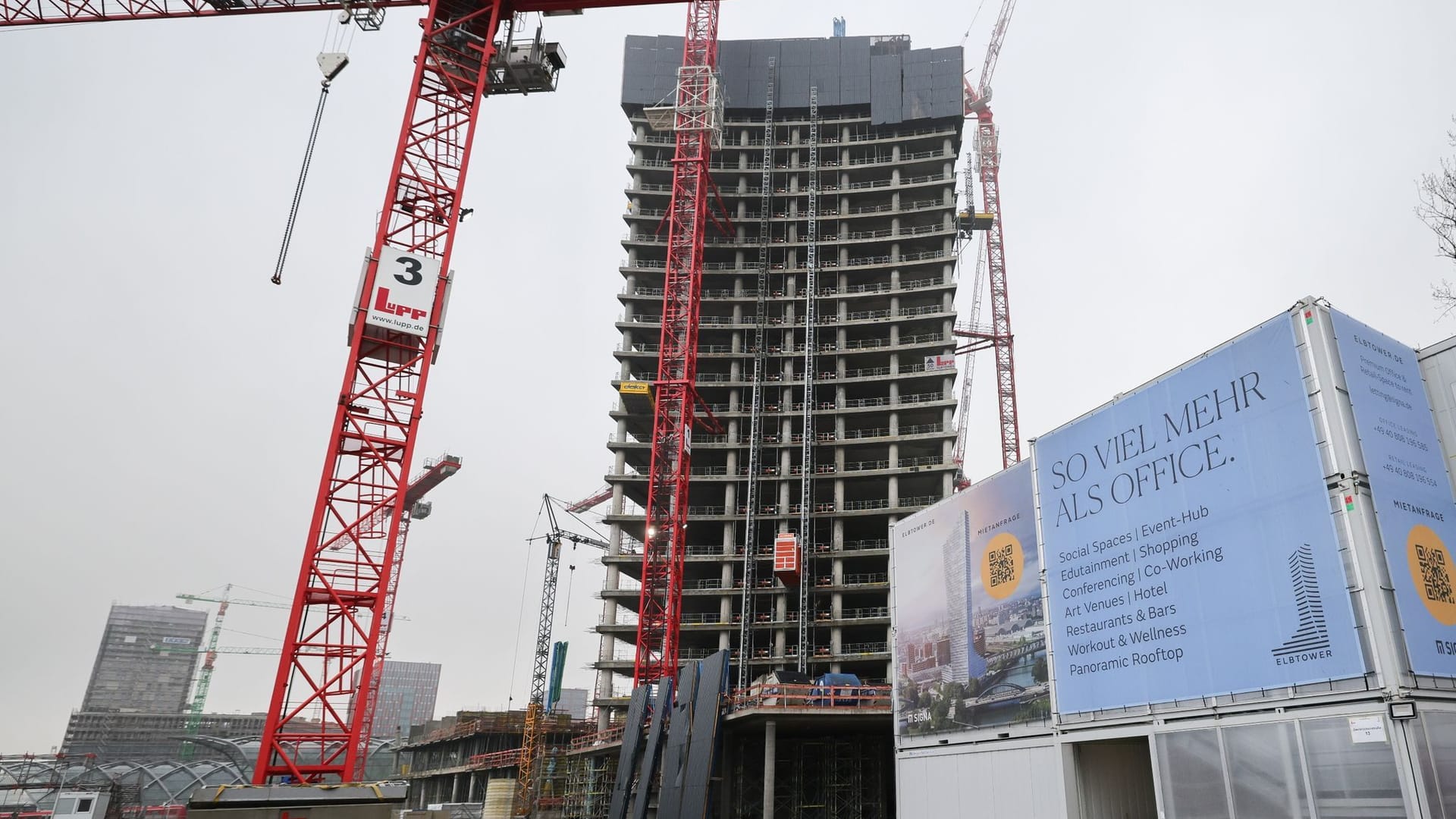 Baustelle Elbtower Baustelle Elbtower