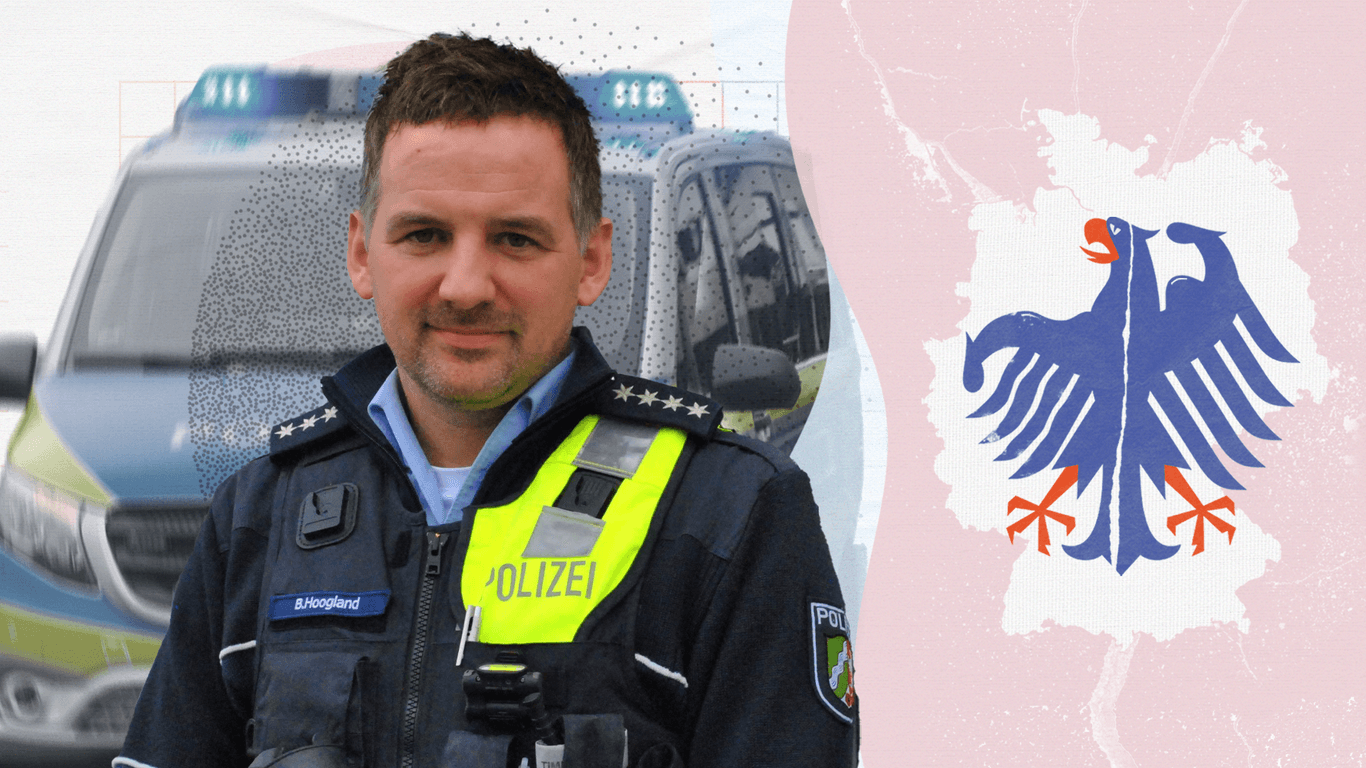 Polizeibeamter und Gewerkschaftsmitglied Björn Hoogland: "Der Anspruch muss sein, so gut wie möglich zu arbeiten."