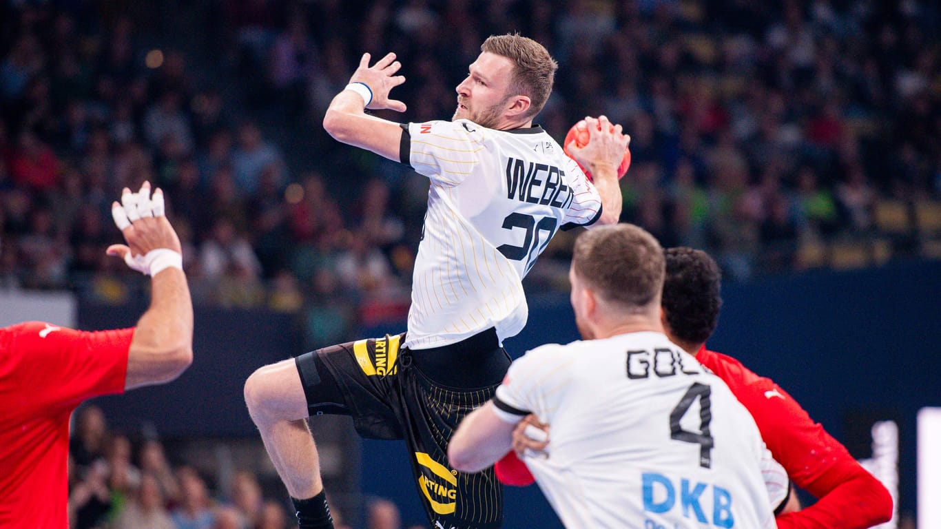Tag des Handballs 2023 (Archivbild): Philipp Weber im Spiel gegen Ägypten.