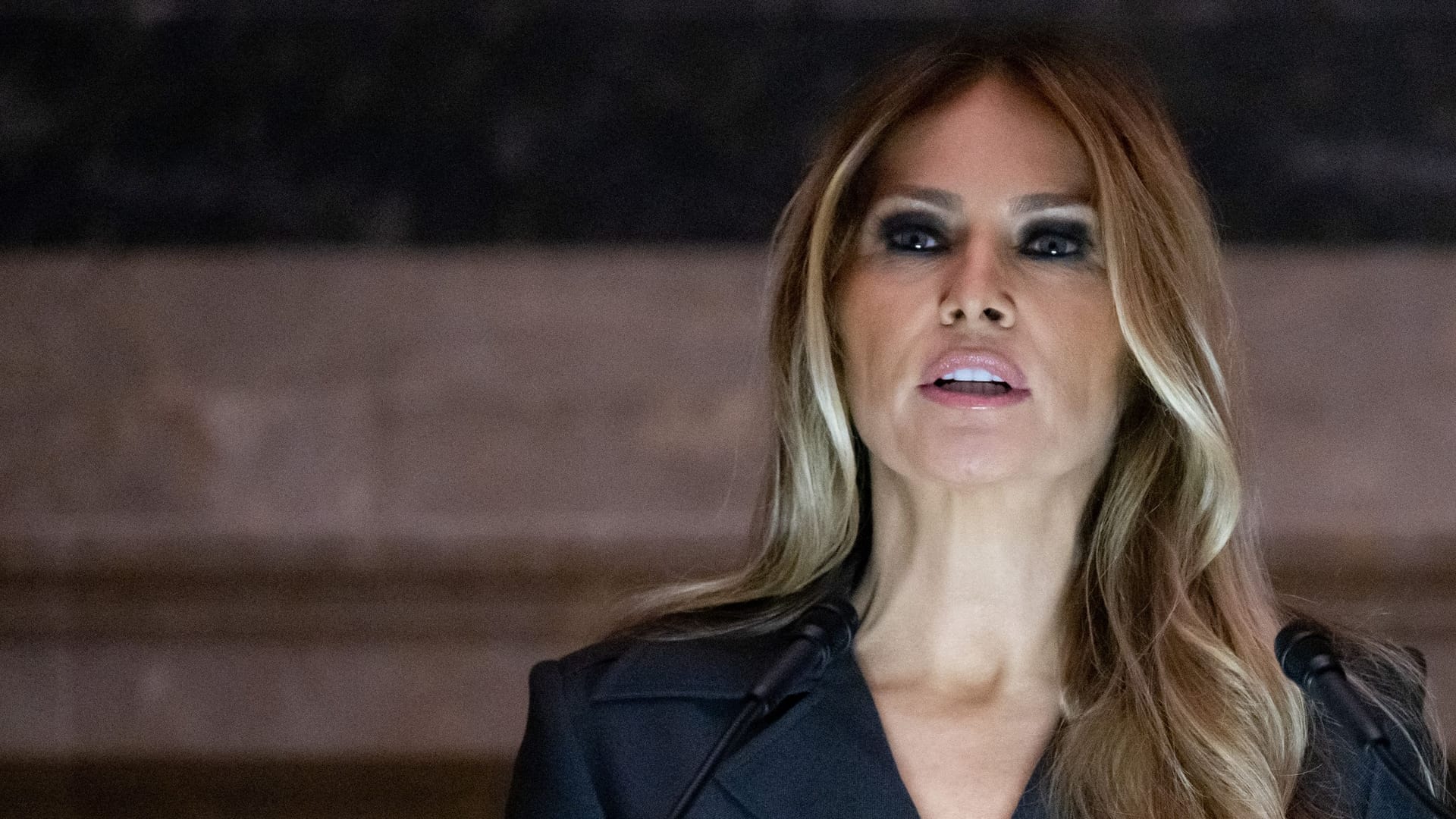 Melania Trump: Die ehemalige First Lady sprach auf einer Einbürgerungsfeier.