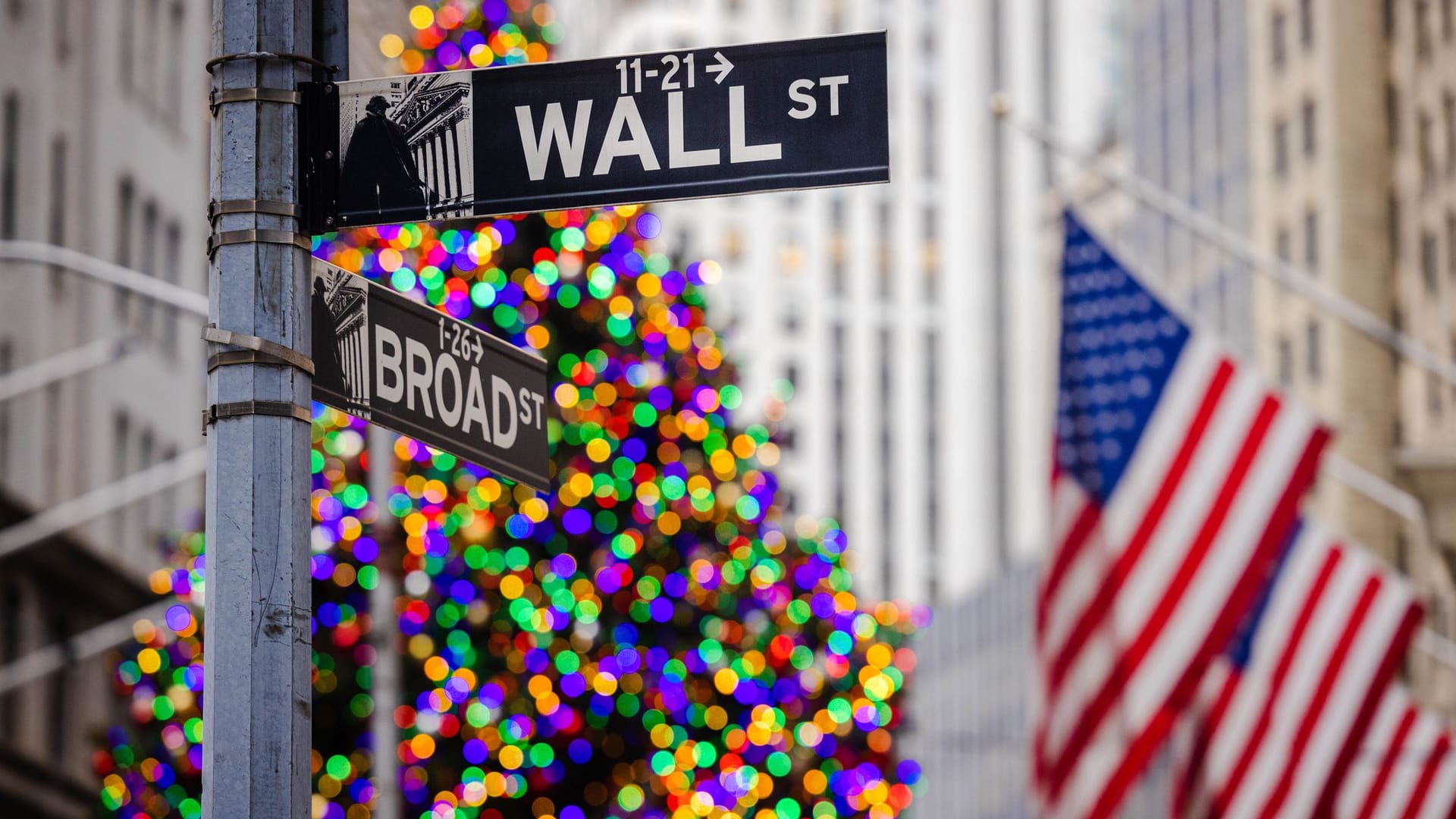 An der Wall Street wird auch in der Weihnachtszeit gehandelt