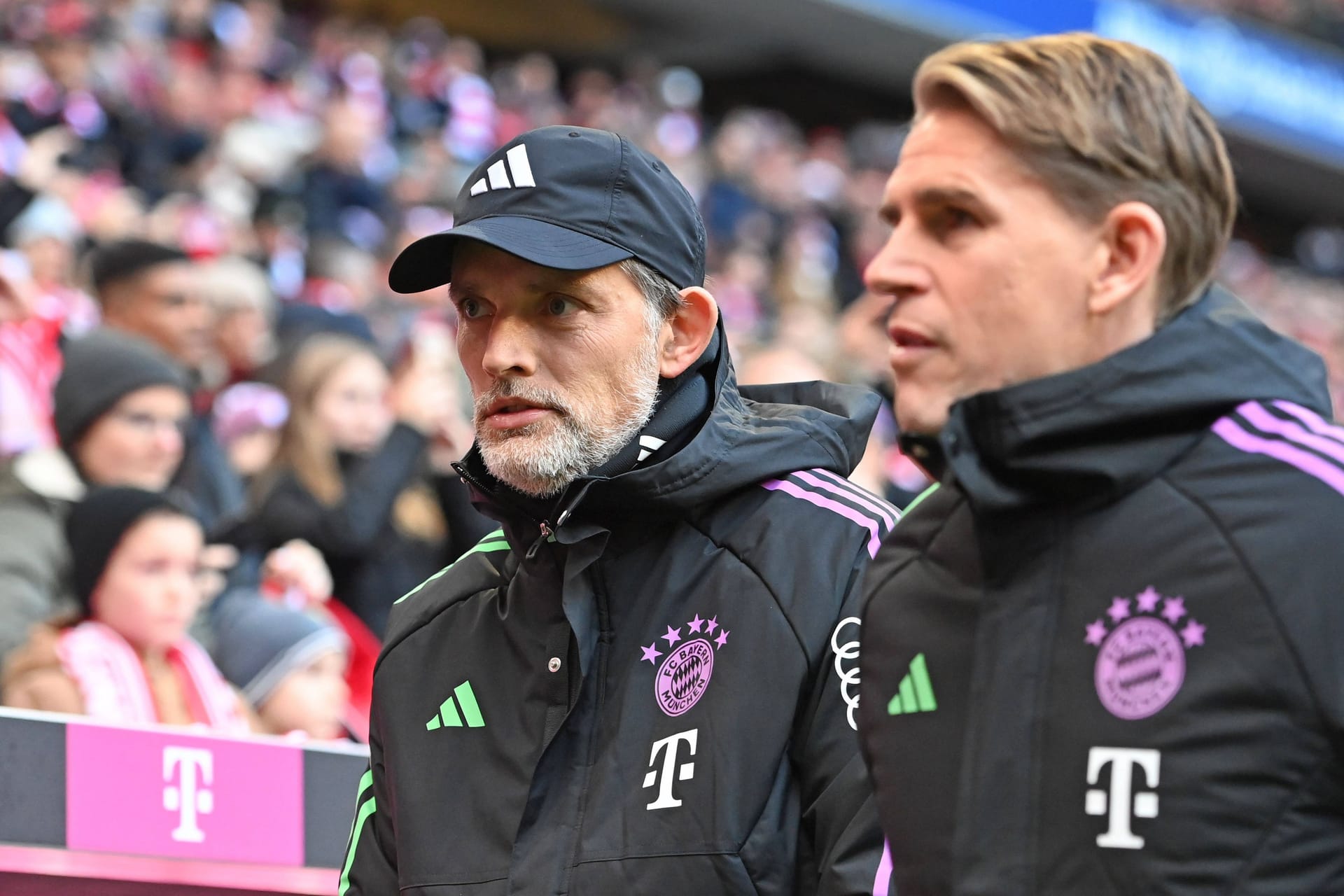 Thomas Tuchel und Christoph Freund (r.): Die Bayern-Bosse arbeiten an Wintertransfers.