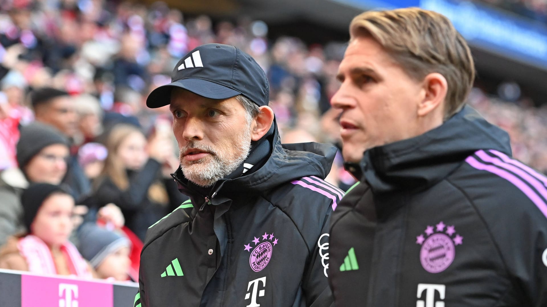 Thomas Tuchel und Christoph Freund (r.): Die Bayern-Bosse arbeiten an Wintertransfers.