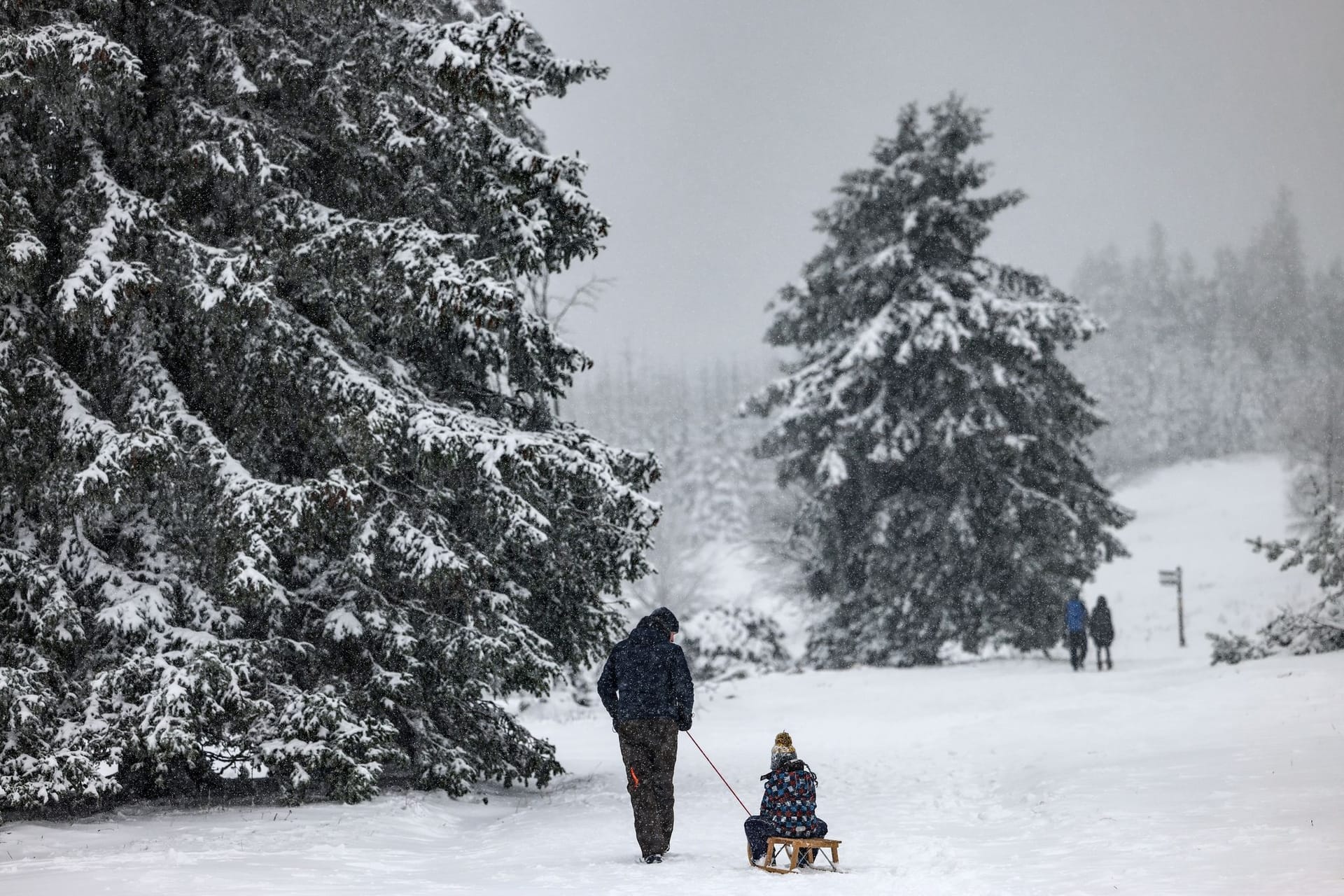 Neuschnee in Höhenlagen - Kahler Asten