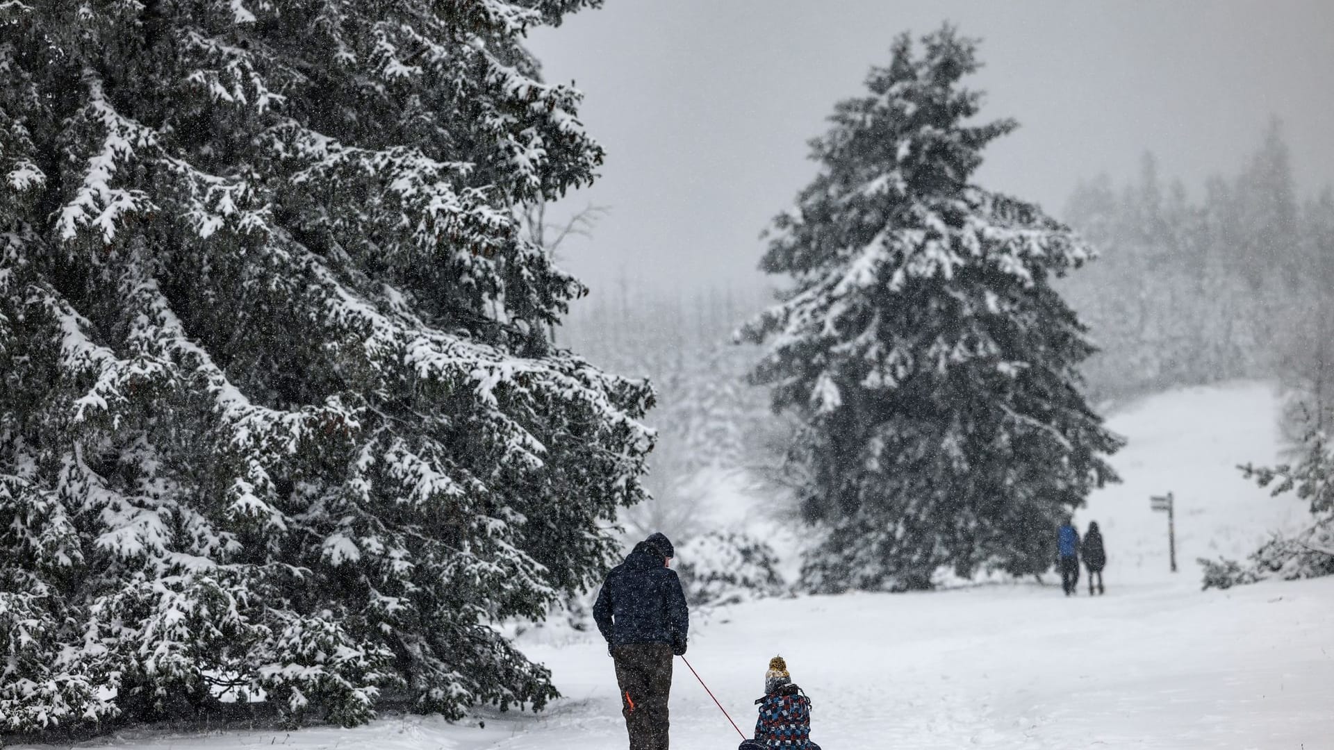 Neuschnee in Höhenlagen - Kahler Asten Neuschnee in Höhenlagen - Kahler Asten